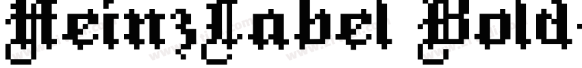 HeinzLabel Bold字体转换